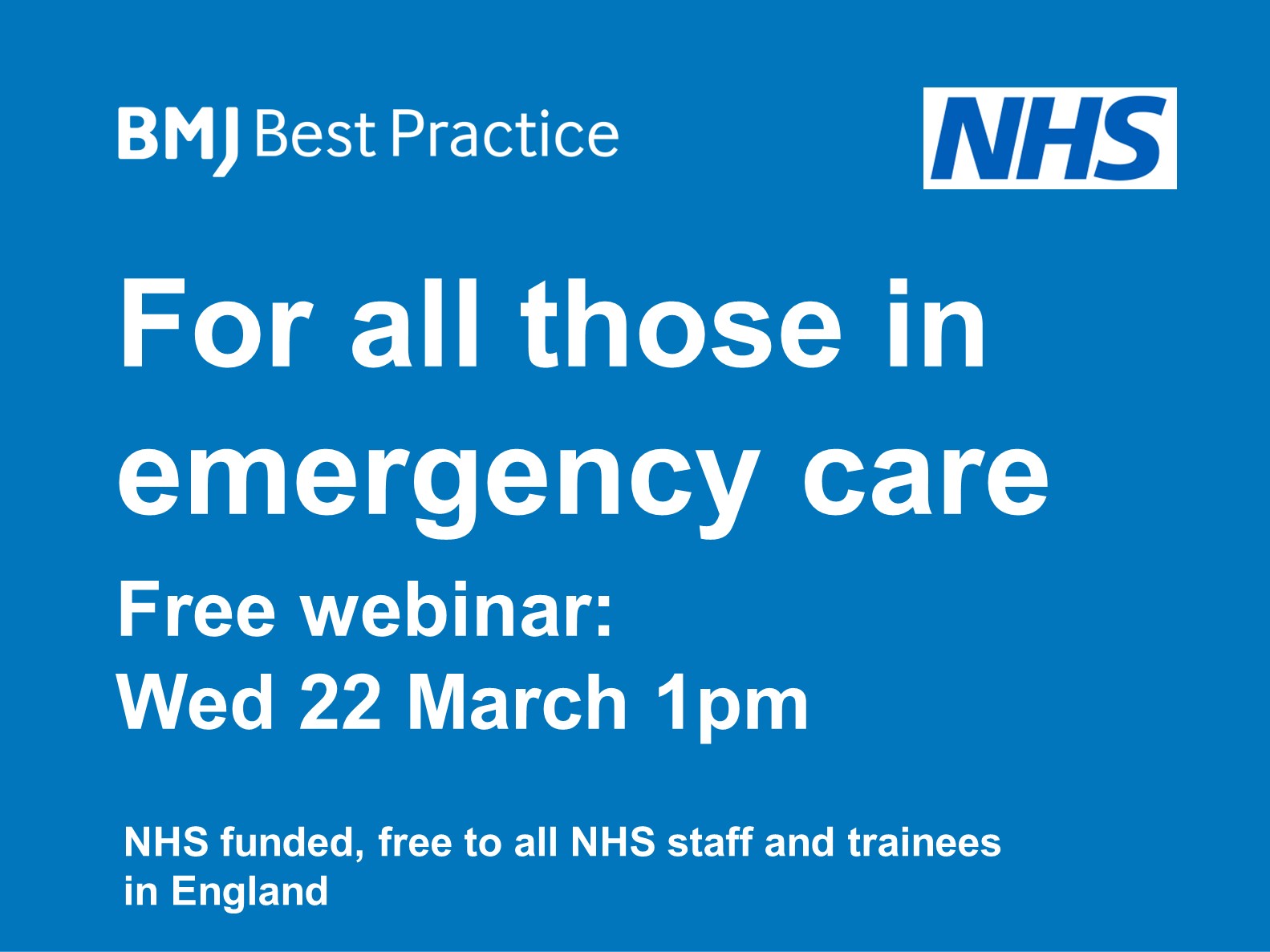 Display Event Bmj Best Practice For Emergency Care Webinar